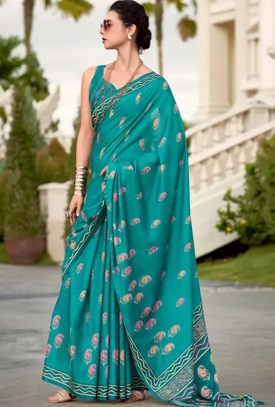 Eastern Blue Printed Mul Cotton Saree_1_1800x1800 1